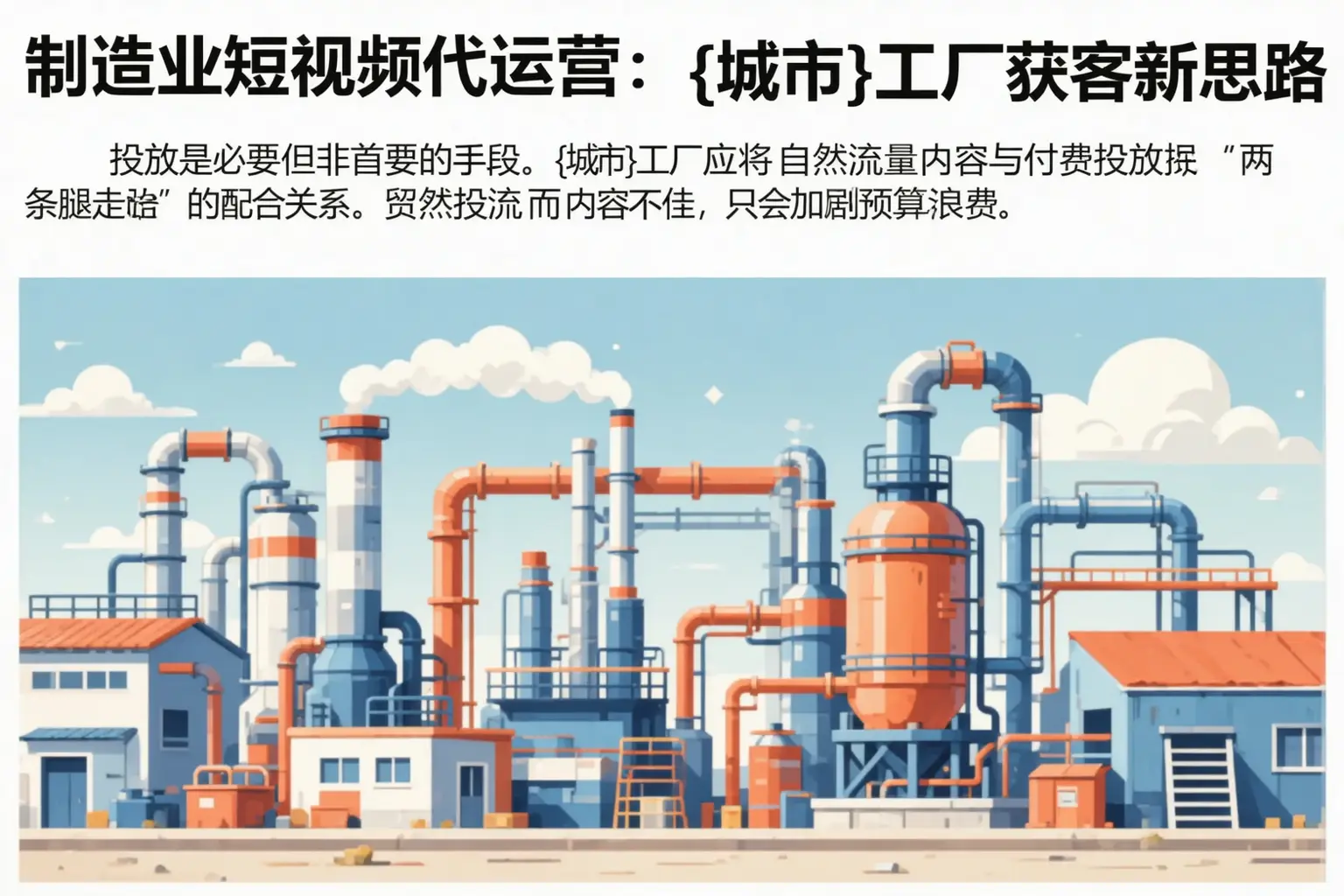 制造业短视频代运营:牙克石工厂获客新思路